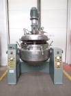 Used-Pressindustria TE 3 250 VR Vacuum Homogenizer. Stainless steel, double jacketed, total capacity 130 gallons (495 liters...