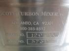 Used Scott Turbon Top Mounted Mixer, Model TMS3B-10-1.5x39.