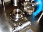 Used Silverson High Shear In-Line Mixer, Model 450 LS, 316 Stainless Steel. Approximate 4-1/2” diameter Emulsor screen work head, approximate 4-1/2” diameter rotor. 2” Tri-clamp inlet/outlet. Driven ...