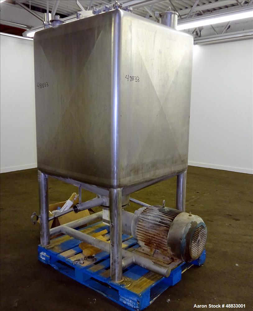 Used APV Liquiverter/Likwifier, 300 Gallon, Model CLV, 316L Stainless Steel.