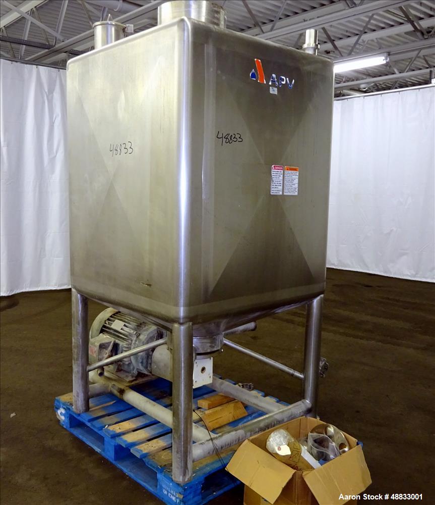 Used APV Liquiverter/Likwifier, 300 Gallon, Model CLV, 316L Stainless Steel.