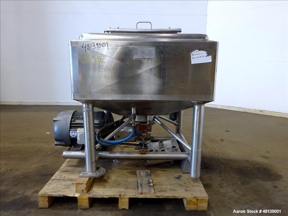 Used APV Crepaco Liquifier, Approximately 100 Gallon, 304 Stainless steel.