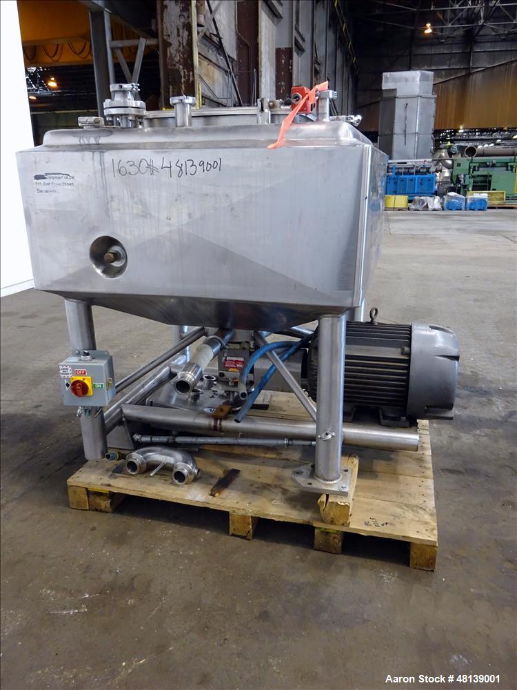 Used APV Crepaco Liquifier, Approximately 100 Gallon, 304 Stainless steel.