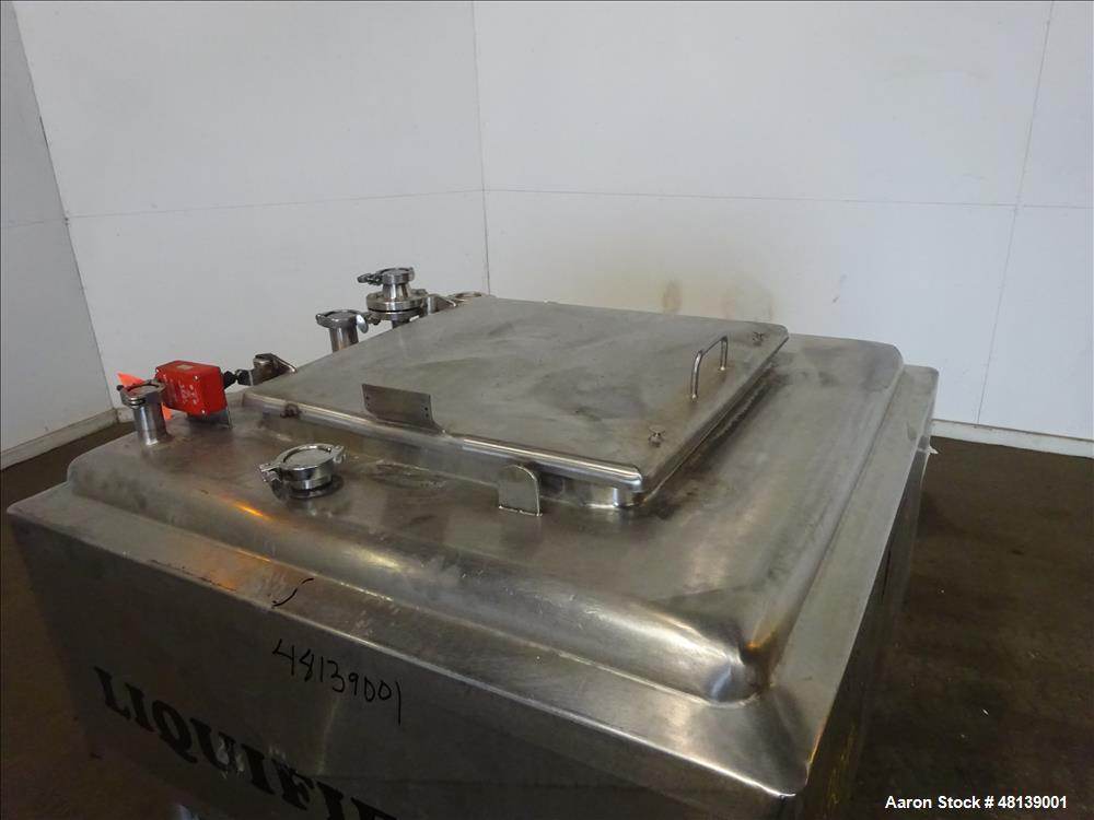 Used APV Crepaco Liquifier, Approximately 100 Gallon, 304 Stainless steel.