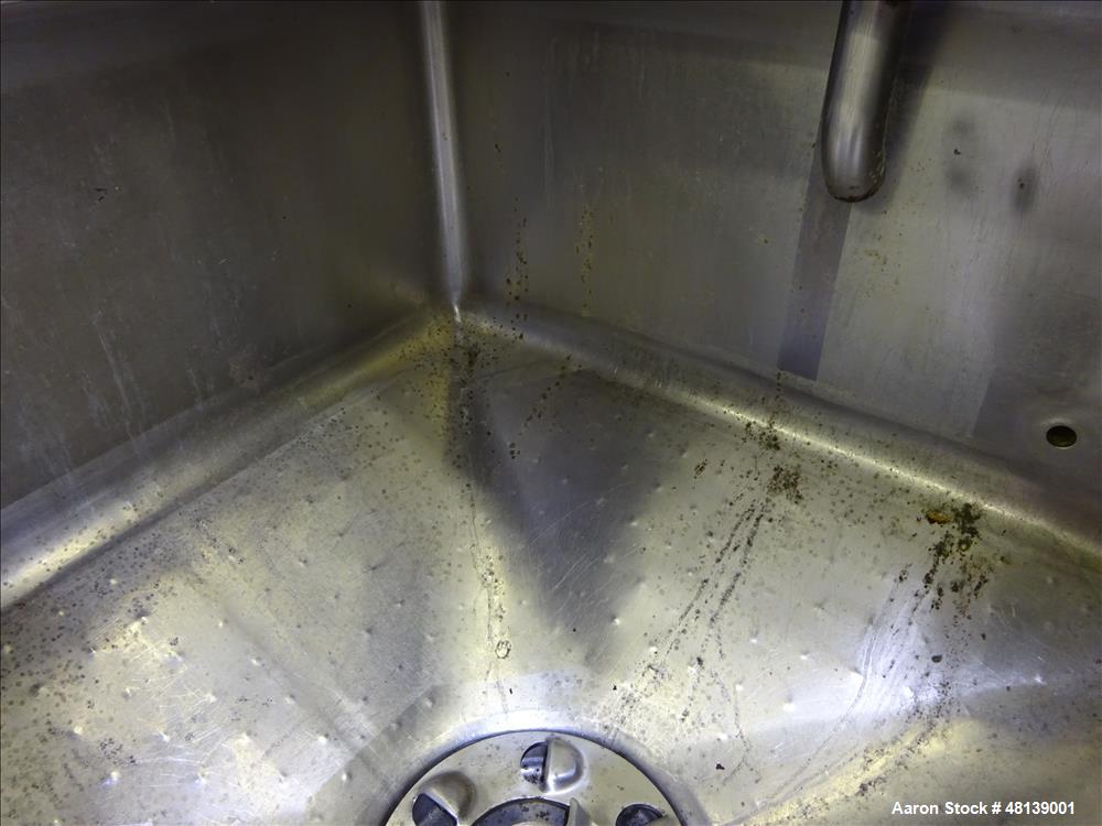 Used APV Crepaco Liquifier, Approximately 100 Gallon, 304 Stainless steel.