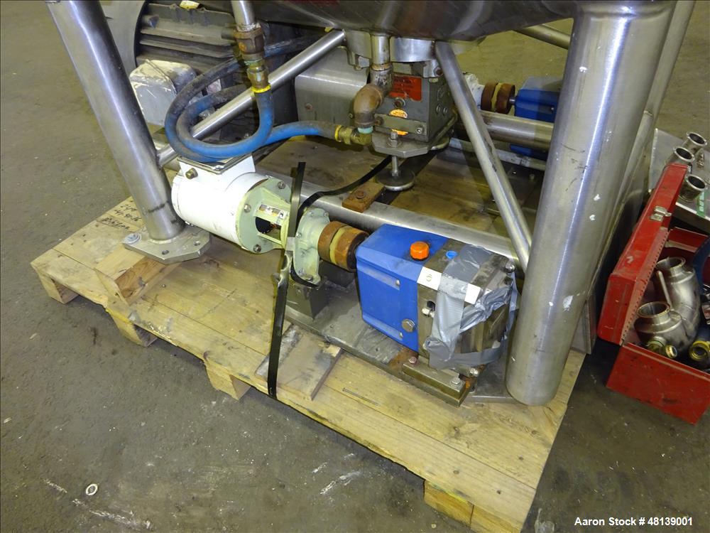 Used APV Crepaco Liquifier, Approximately 100 Gallon, 304 Stainless steel.
