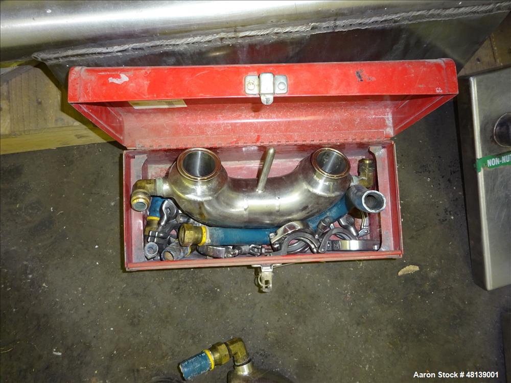 Used APV Crepaco Liquifier, Approximately 100 Gallon, 304 Stainless steel.