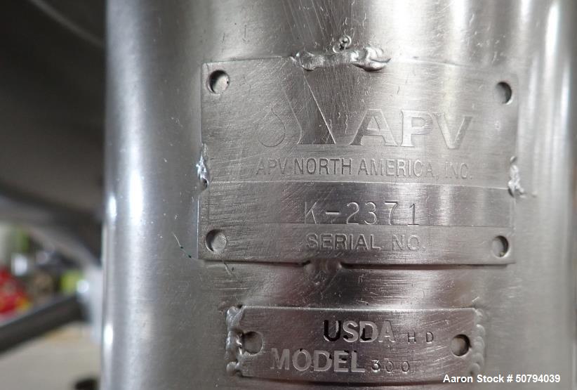 Used APV Crepaco 300 Gallon Fully Jacketed Liquefier