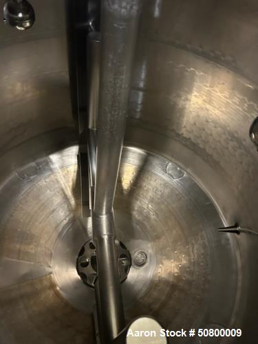 APV 300 Gallon Round Bottom Drive Jacketed Likwifier With Top Driven Scrape Agit