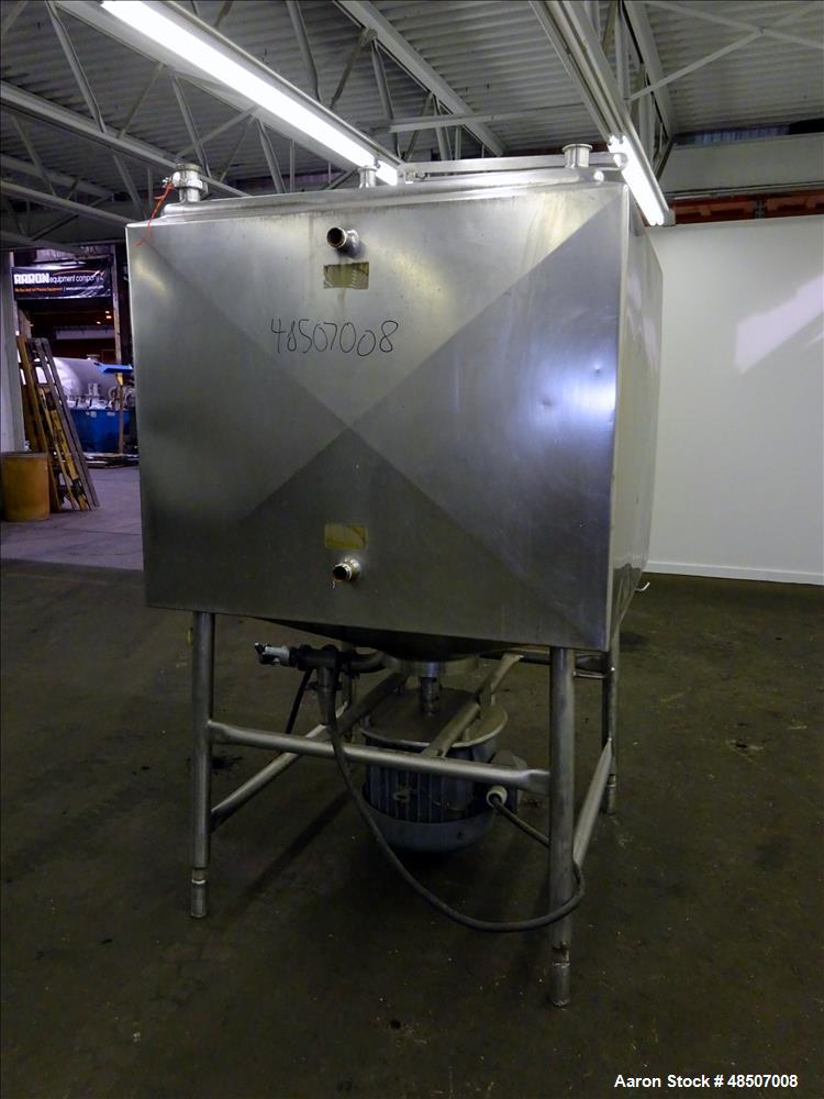 Used- Breddo Likwifier, 300 Gallon, Model LDDW, 304 Stainless Steel.