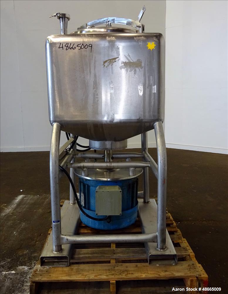 Used Breddo Likwifier, Model LDT-50, 50 Gallon, 304 Stainless Steel.
