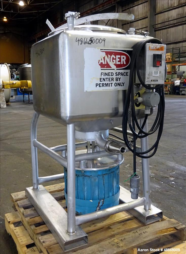 Used Breddo Likwifier, Model LDT-50, 50 Gallon, 304 Stainless Steel.