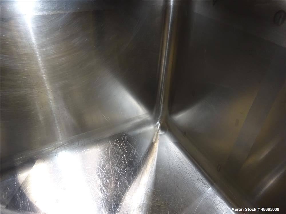 Used Breddo Likwifier, Model LDT-50, 50 Gallon, 304 Stainless Steel.