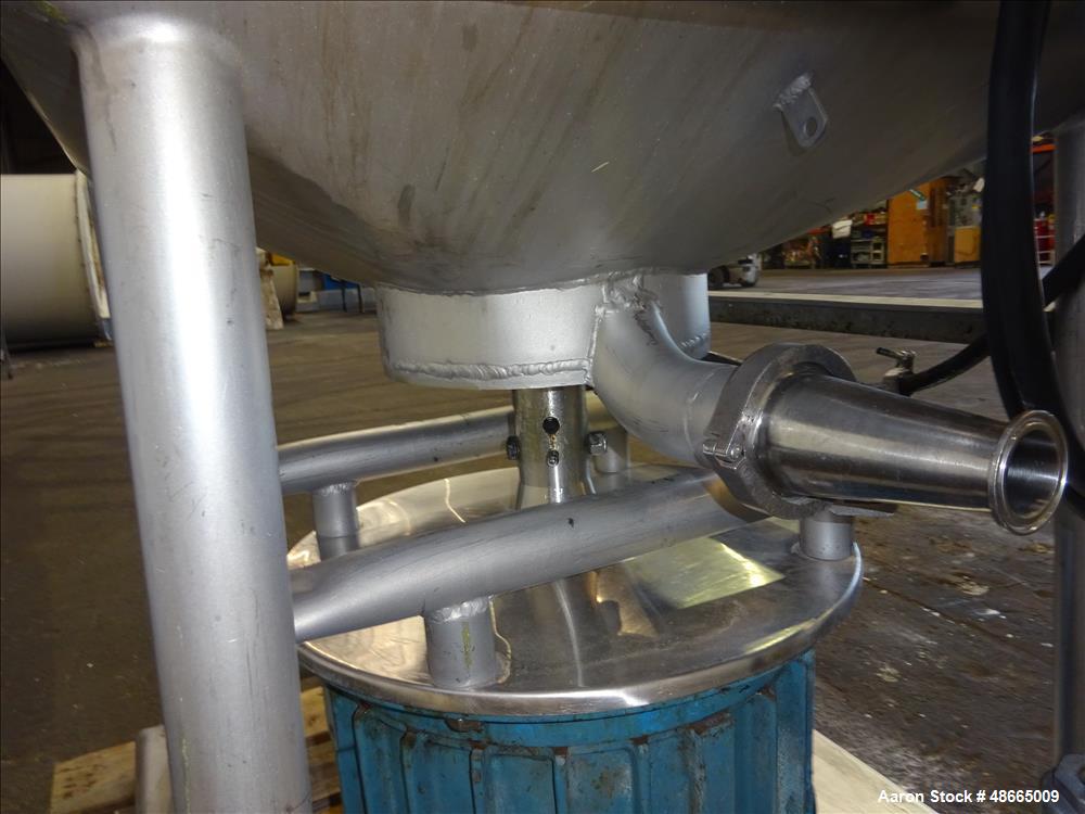 Used Breddo Likwifier, Model LDT-50, 50 Gallon, 304 Stainless Steel.