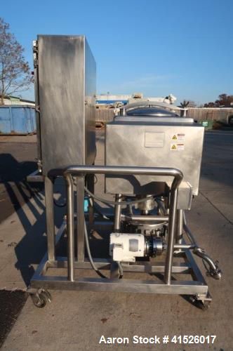 Used- Breddo 50 Gallon Stainless Steel Jacketed Likwifier, Model LDTW-50. Jacket rated 90 psi, machine is driven by 10 HP 3/...