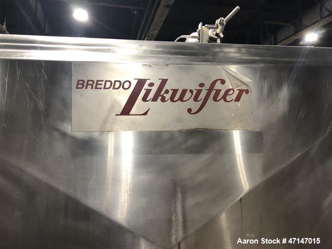 Used- Breddo LDTWW 300 Gallon Jacketed and Stainless Steel Likwifier