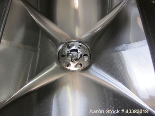 Used Breddo Likwifier, 300 Gallon, Model LDT, 304 Stainless Steel. Non-jacketed tank 48” wide x 48” long x 31” straight side. Flat top, coned bottom. Openings top 1-1/2” tri-clamp, (2) 2” tri-clamp, ...