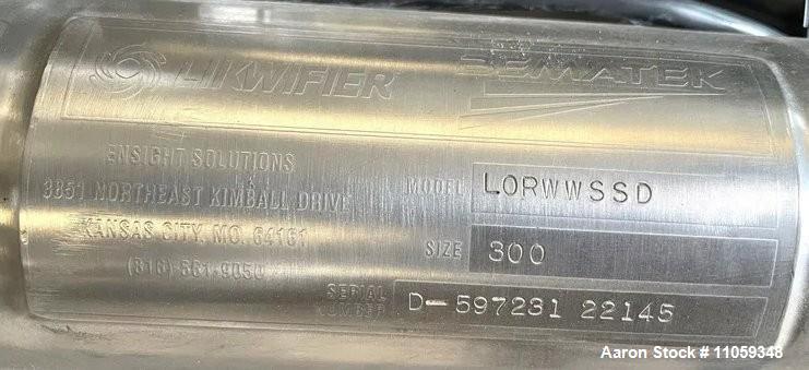 Unused Breddo Jacketed Scrape Surface Likwifier – Model LORWWSSD 300