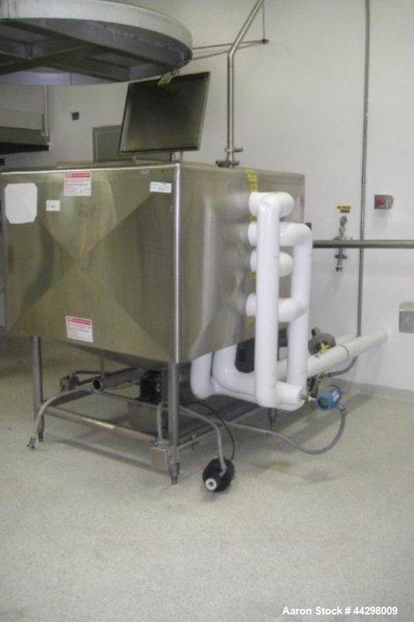 Used Stainless Steel Breddo Likwifier, Model LSWW-300, 300 gallon capacity, jacketed bowl