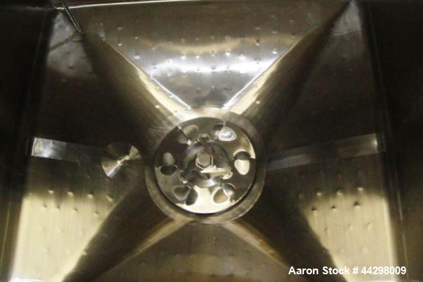 Used Stainless Steel Breddo Likwifier, Model LSWW-300, 300 gallon capacity, jacketed bowl