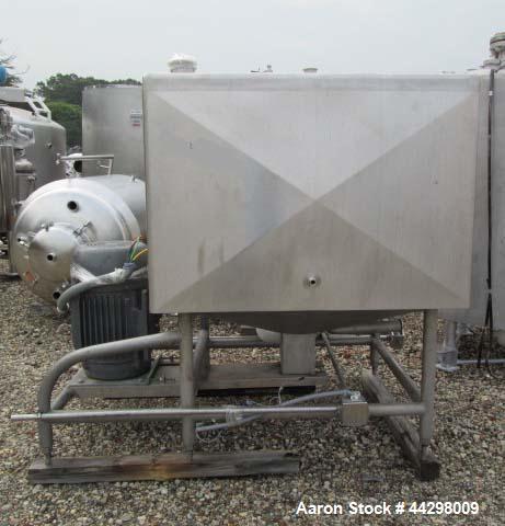 Used Stainless Steel Breddo Likwifier, Model LSWW-300, 300 gallon capacity, jacketed bowl