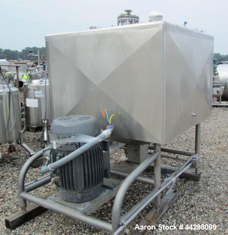Used Stainless Steel Breddo Likwifier, Model LSWW-300, 300 gallon capacity, jacketed bowl