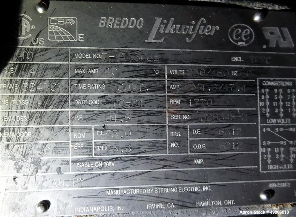 Used- Breddo Likwifier, Model LOSWW