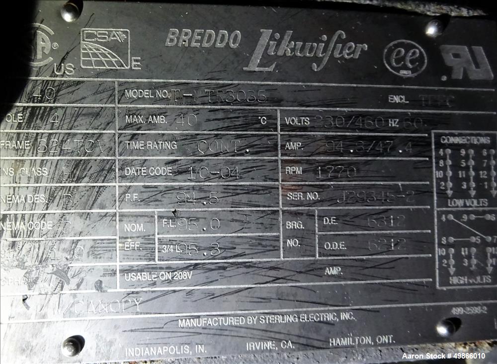 Used Breddo Likwifier, Model LOSWW