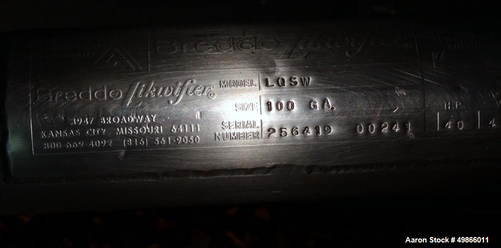 Used Breddo Likwifier, Model LOSW