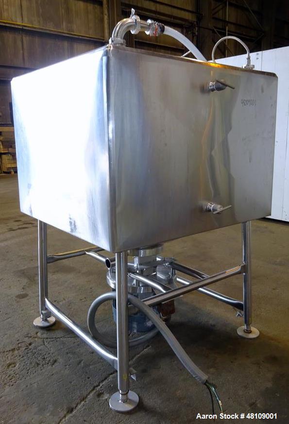 Used Breddo Likwifier, Approximately 300 Gallon, Stainless steel, Jacket.