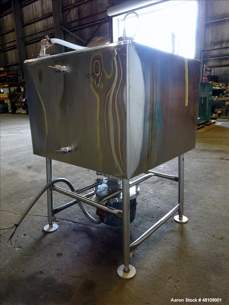 Used Breddo Likwifier, Approximately 300 Gallon, Stainless steel, Jacket.