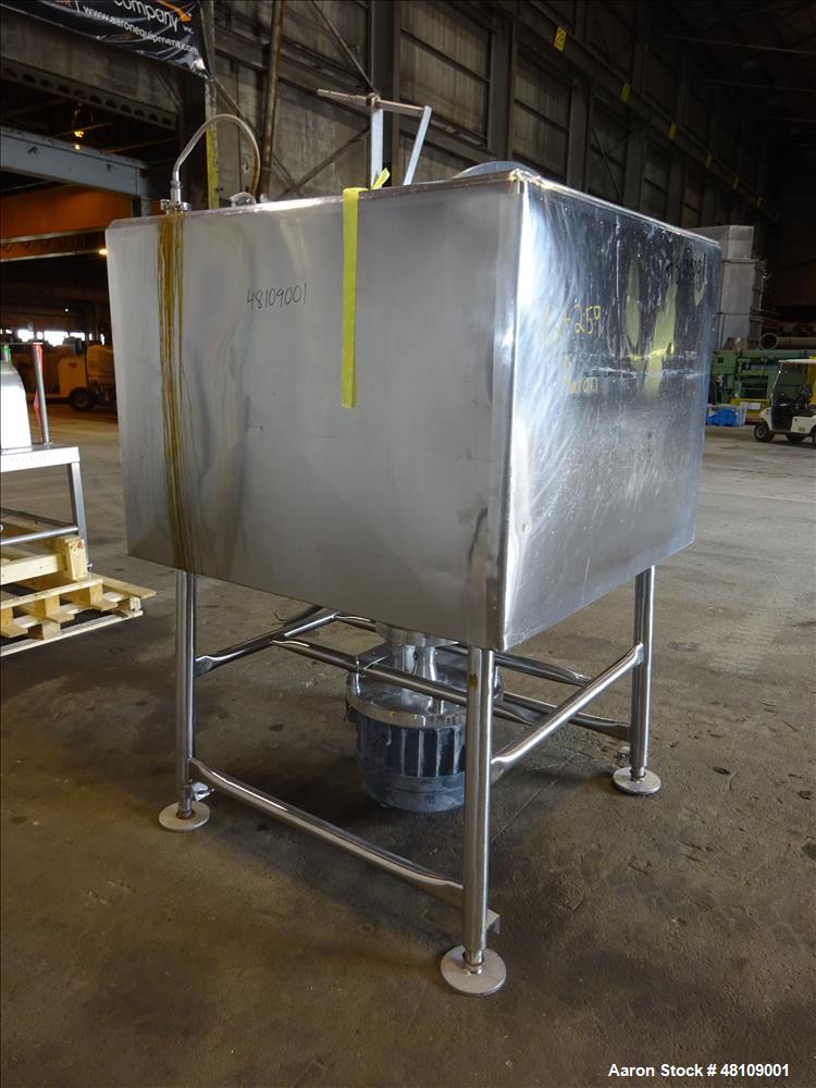 Used- Breddo Likwifier, Approximately 300 Gallon, Stainless steel, Jacket.