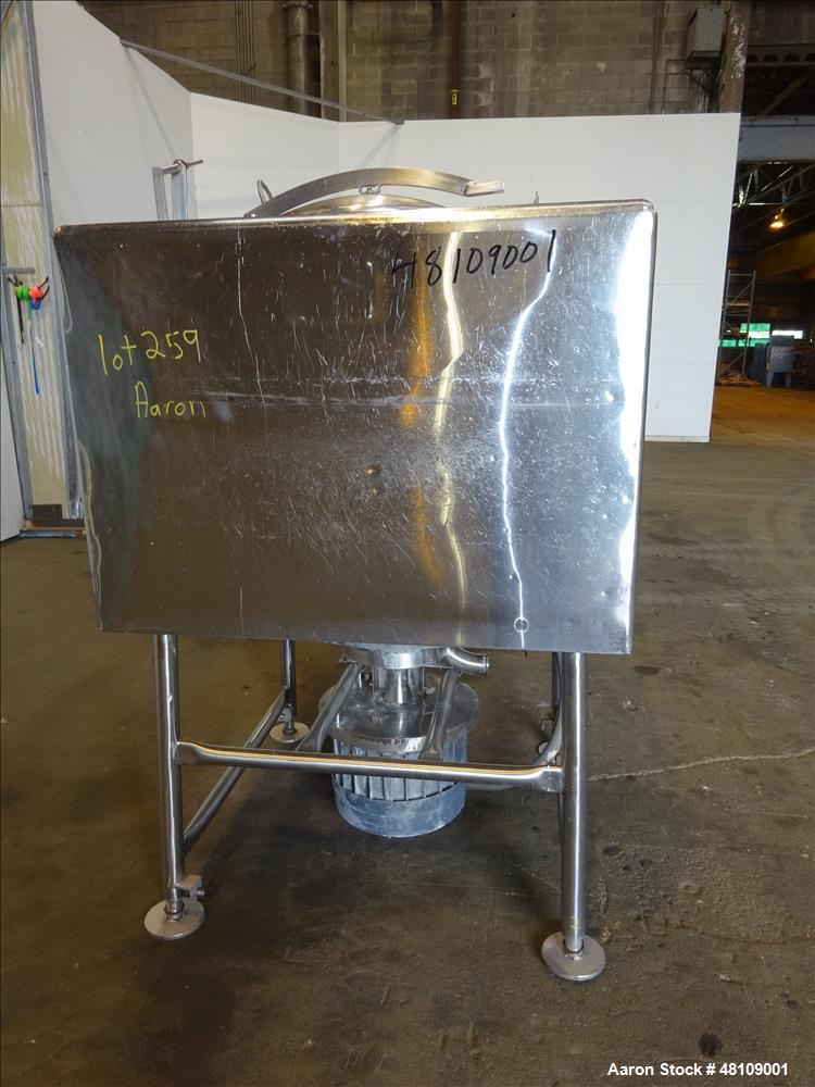 Used Breddo Likwifier, Approximately 300 Gallon, Stainless steel, Jacket.