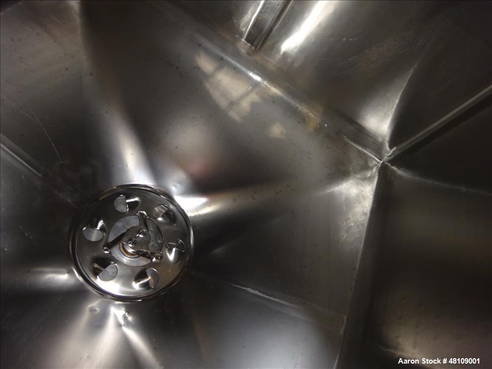 Used Breddo Likwifier, Approximately 300 Gallon, Stainless steel, Jacket.