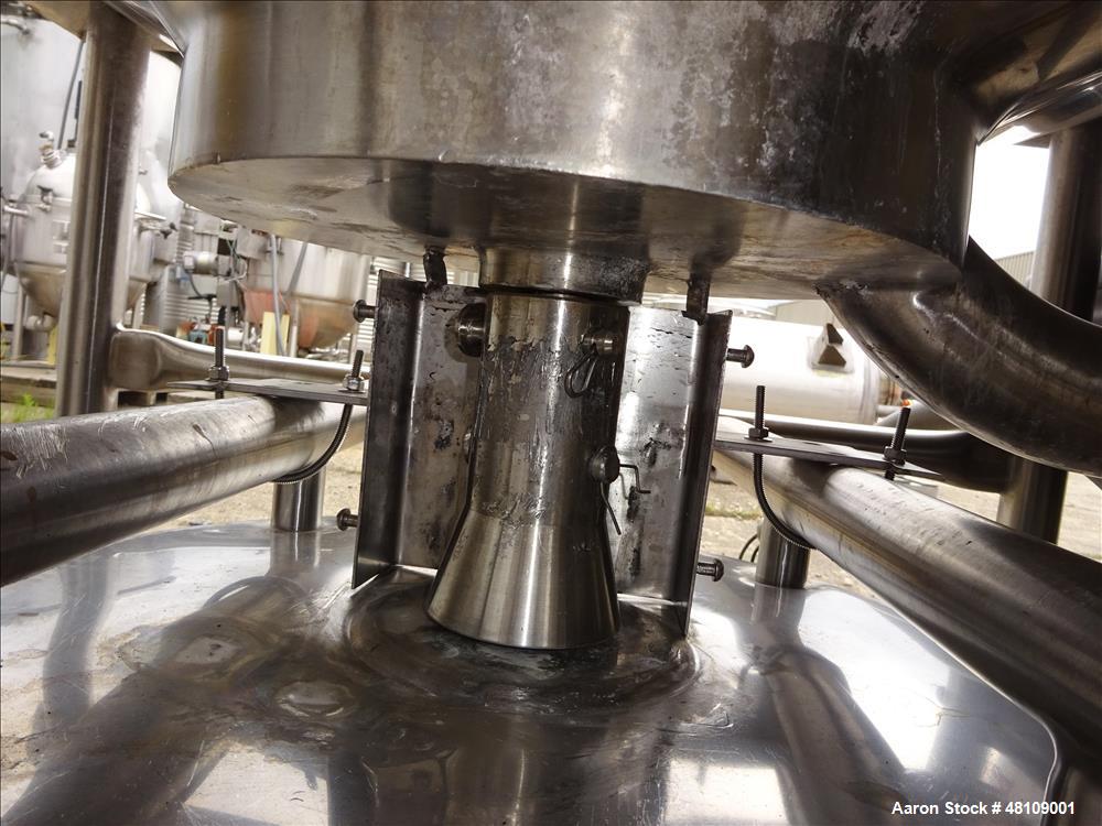 Used Breddo Likwifier, Approximately 300 Gallon, Stainless steel, Jacket.