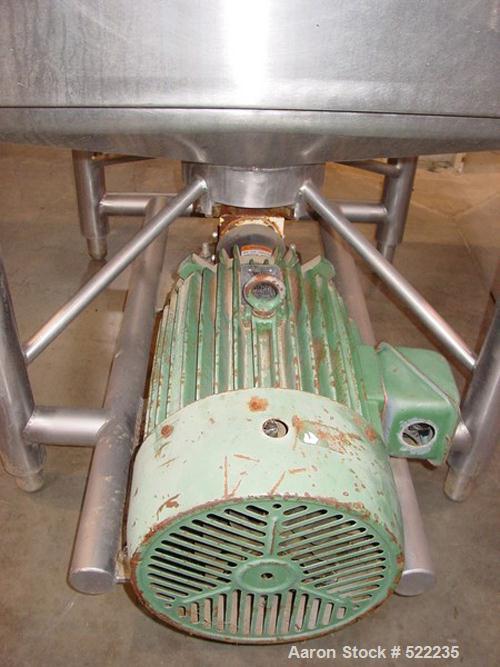 USED: Breddo style Likwifier. Square shaped jacketed 25 hp high shear,39" ID x 44" OD x 20" straight wall, hinged lid. National Boardstamped. Jacket MWP is 75 psi from -20 F to 350 F. 25 hp drive.(3)...