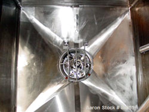 USED: Breddo Likwifier, stainless steel. 150 gallon capacity, jacketed and skirt mounted. 37" wide x 37" long x 27" deep.Openings: top 24" manway with cover, (3) 2", (1) 1-1/2" tri clamp;2-1/2" tri c...