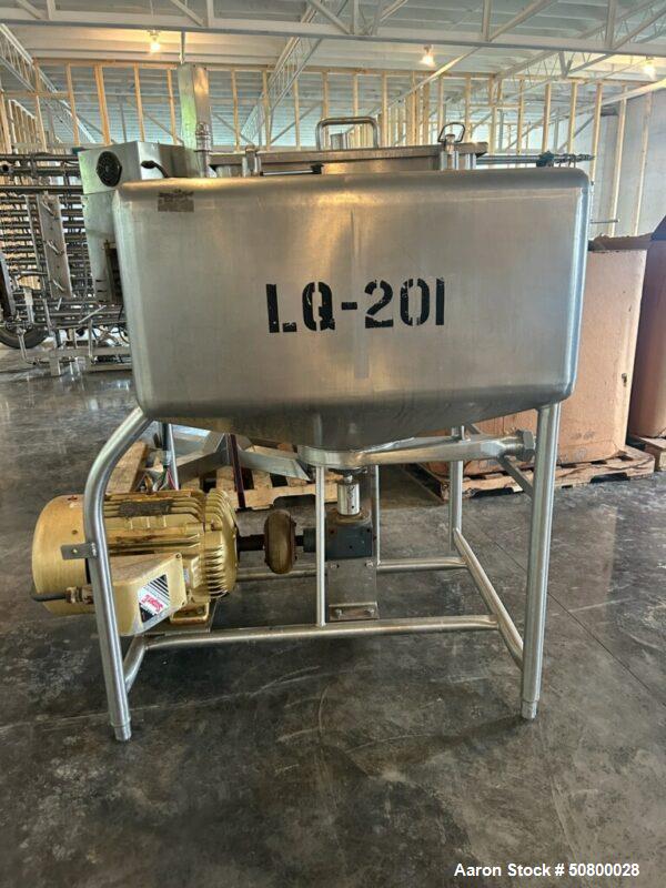 Used Crepaco 125 Gallon Likwifier | Stainless Steel | 25 HP Agitator