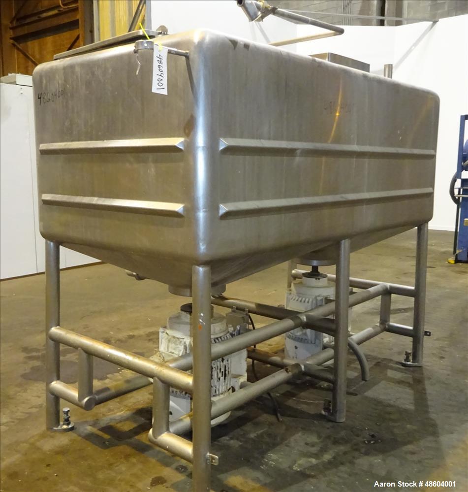 Used- Lanco Dual Impellar Likwifier, Model L-500, Approximately 500 Gallon, Stai