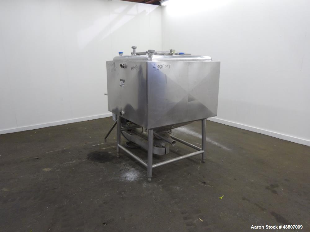 Used Lanco Likwifier, 200 Gallon, Model LD, 304 Stainless Steel.