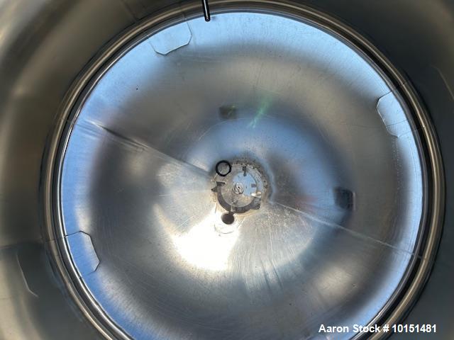 Used Letsch 250 Gallon Stainless Steel Pressure Vessel / Likwifier – 316L, Jacketed, Cone Bottom, Portable