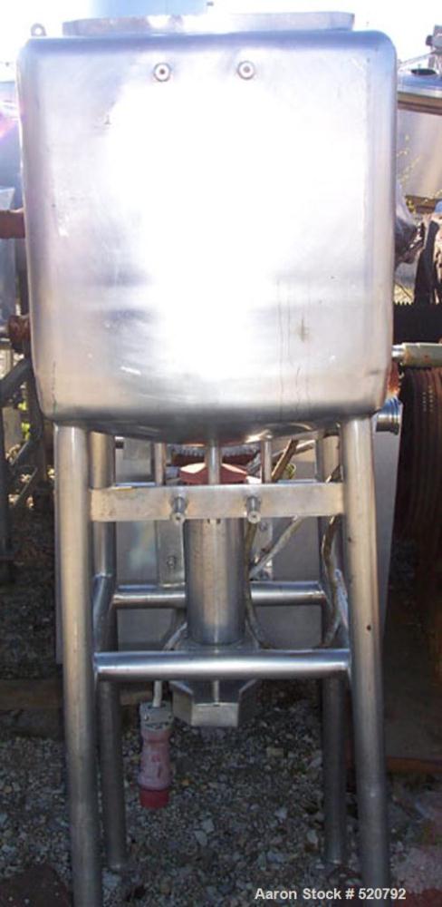 USED: Norman Liqwifier, model BDSL25, 25 gallon capacity, stainlesssteel sanitary construction, direct drive agitator, stainless steel legs. Unit is approximately 20" wide x 20" long x 20" deep.