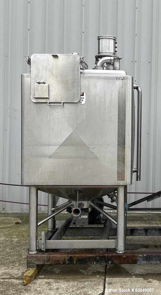 Walker Stainless 300 Gallon Jacketed Likwifier, Model Liquiverter