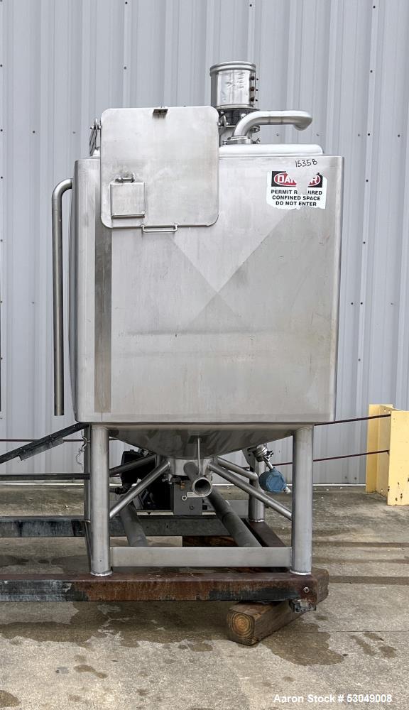 Walker Stainless Model Liquiverter 300 Gallon Jacketed Stainless Steel Likwifier