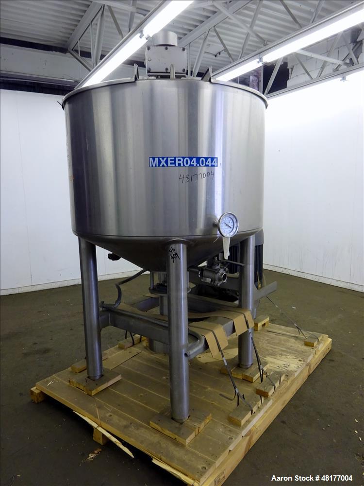 Used Walker Stainless PZ Multi-Mixer, Model PZ Multi-Mixer, 200 Gallon, 316L St