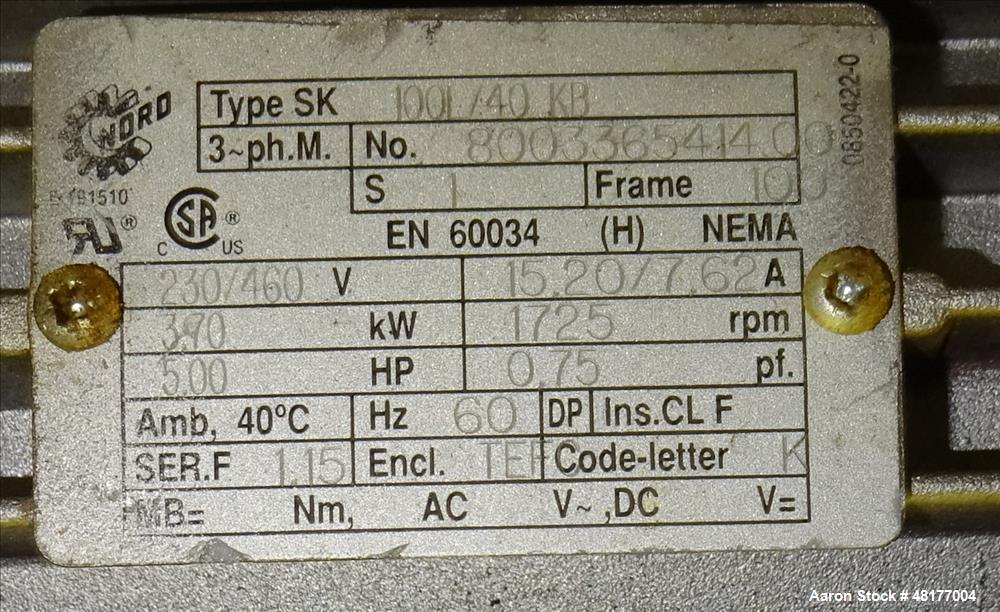Used Walker Stainless PZ Multi-Mixer, Model PZ Multi-Mixer, 200 Gallon, 316L St