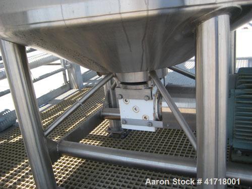 Used Walker 500 Gallon, 316L stainless steel jacketed liquifier tank, model PV Liquiverter. 58" X 62", 36" legs, 75 psi, 40 hp motor, National Board #5167, vessel 45/10, psig MAWP @ 320F, minimum des...