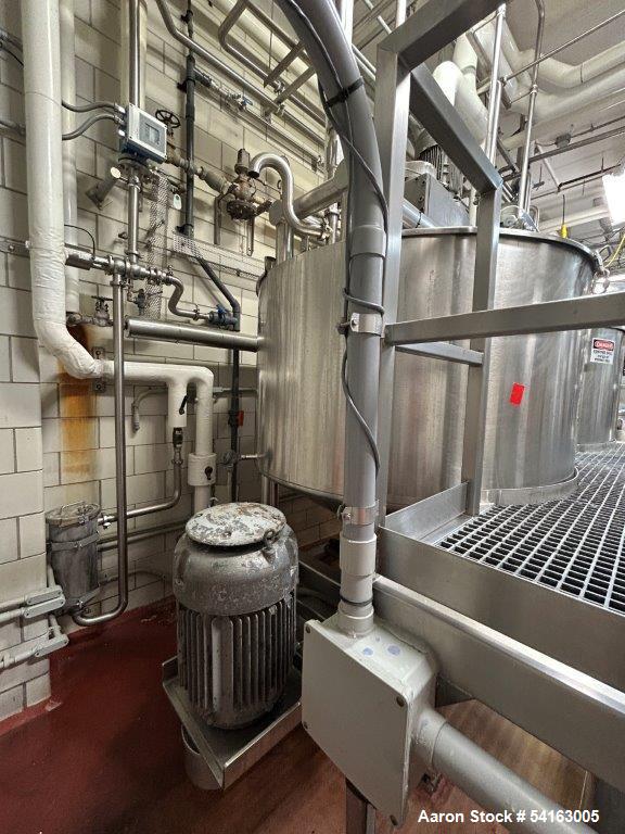 Used Walker Stainless Jacketed 500 Gallon Stainless Liquifier/Multi-Motion Mixer, Model PZ-MM. 316L stainless steel. Jacket rated 120 psi at 350 degrees F. Top mounted agitator with scraper/sweep bla...