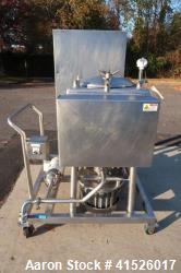 Used- Breddo 50 Gallon Stainless Steel Jacketed Likwifier, Model LDTW-50. Jacket rated 90 psi, machine is driven by 10 HP 3/...