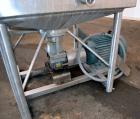 Used APV Crepaco Flex-Mix Liquiverter, 300 Gallon, 304 Stainless Steel. Jacketed tank 40” wide x 40” long x approximately 45” deep, rated 59 psi at 350 degrees F. 12” Bottom impeller, driven by a 30 ...